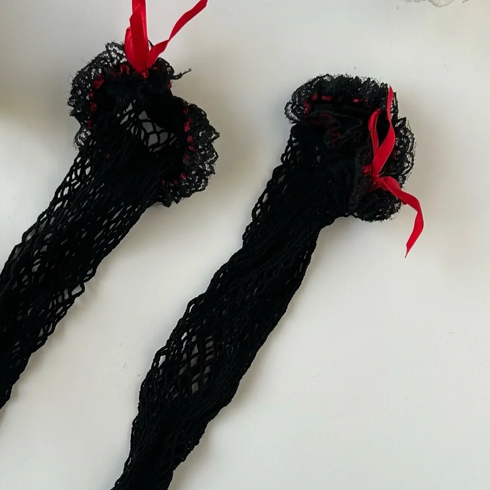 Valentine’s Day Lace Fishnet Socks Women Summer Mesh Style Non-slip
